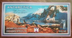 B11 - Bancnota foarte veche - Antarctica - 1 dolar - 1999