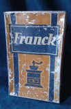 Cutie de tablă litografiată cu reclama Cafea Franck Brașov
