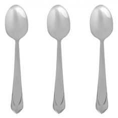 Set Lingurițe Tac&acirc;muri, Inox, 15cm, Triunghiulare, 3 Bucăți