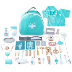 UMU Toys Deluxe doctor&#039;s set jucărie cu activități din lemn 3y+ 1 buc