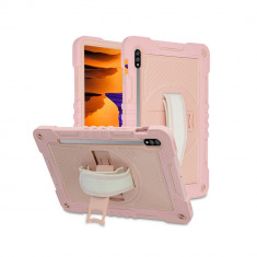 Husa pentru Samsung Galaxy Tab S7 / Tab S8 Techsuit StripeShell 360 Pink