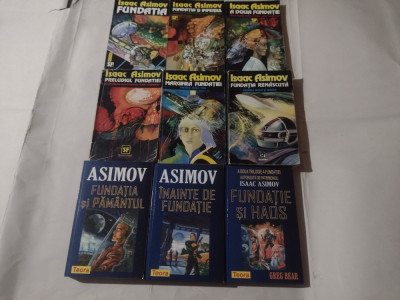 ASIMOV - CICLUL FUNDATIA 7 vol.+ INAINTE DE FUNDATIE + FUNDATIE SI HAOS foto