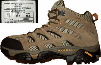 Bocanci ghete MERRELL piele GoreTEX VIBRAM, ca noi (46) cod-218133 foto