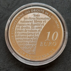 10 Euro "50 Ani - Curtea Europeana a Drepturilor Omului" Franta 2009 - A 3906