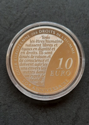 10 Euro &amp;quot;50 Ani - Curtea Europeana a Drepturilor Omului&amp;quot; Franta 2009 - A 3906 foto