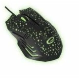 Mouse Optic Gaming Esperanza Galaxy EGM212 2400dpi 1.2m Usb-C Negru/Verde