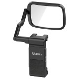Suport Telefon Ulanzi ST-30 cu Surub 1/4 si Oglinda, Rotire 360, Prindere Trepied, Aluminiu, Universal