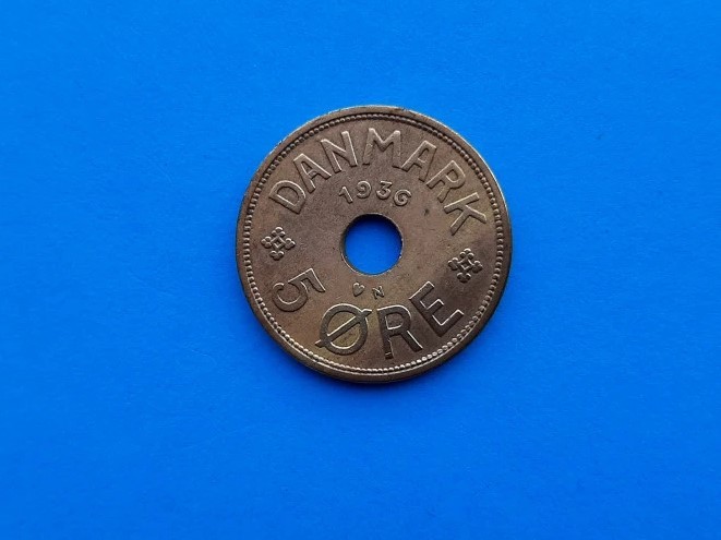 5 Ore 1936 Danemarca-stare buna-mai rar