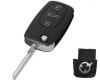 Carcasa cheie Topautochei&reg; pentru Audi A2 A3 A4 A6 A8 B5 RS4 Quattro TT, suport baterie tip CR1616, Fara Brand