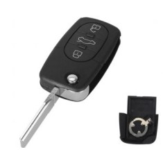 Carcasa cheie Topautochei&reg; pentru Audi A2 A3 A4 A6 A8 B5 RS4 Quattro TT, suport baterie tip CR1616