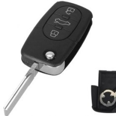 Carcasa cheie pentru Audi A2 A3 A4 A6 A8 B5 RS4 Quattro TT, suport baterie tip CR1616