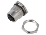 Conector M12 soclu mamă D-Ethernet 4 pini AMPHENOL LTW