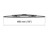 Lamela stergator 480mm/19in Alfa Romeo, Audi, BMW, Citroen, Fiat, Ford, Honda, Hyundai, Infiniti, Jeep, Kia, Lancia, Lexus, Mazda, Mini, Nissan, Opel