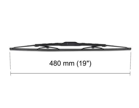 Lamela stergator 480mm/19in Alfa Romeo, Audi, BMW, Citroen, Fiat, Ford, Honda, Hyundai, Infiniti, Jeep, Kia, Lancia, Lexus, Mazda, Mini, Nissan, Opel