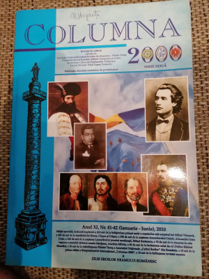 Revista Columna 2000 - Anul XI, Nr 41-42 ( Ianuarie - Iunie , 2010 ) foto