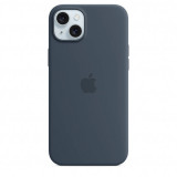 Husa de protectie Silicone Case with MagSafe pentru iPhone 15 Plus, Storm Blue, Apple