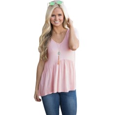 BL905-5 Tricou casual usor evazat in partea inferioara
