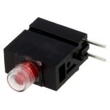 LED Roșu 3mm 20mA 60&deg;