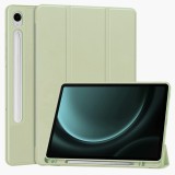 Techsuit - Flex Trifold (with Pencil Holder) - Samsung Galaxy Tab S9 / S9 FE / S10 FE - Matcha Green