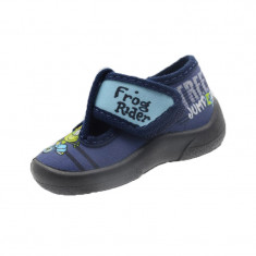 Pantofi profilactici din panza pentru baieti 3F 3FN3B, Bleumarin foto