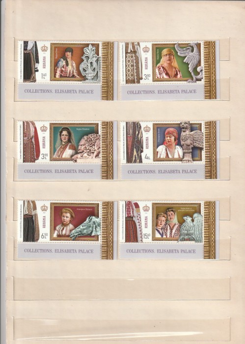 ROMANIA 2022 LP 2365 LP 2365 a COLECTII-PALATUL ELISABETA SERIE + COLITA MNH NESTAMPILATE