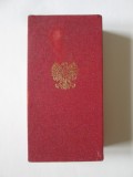 Rara! Polonia medalia militară:Fraternitatea de arme 1975 in cutia originala