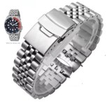 Br??ar? Jubilee Compatibil? Seiko SKX009 &ndash; 20 mm &ndash; O?el Inoxidabil 316L &ndash; Capete Curbate