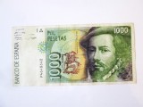 Spania 1000 Pesetas 1992,bancnota din imagini la cel mai mic pret