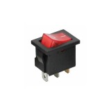 Intrerupator 4 poli 1 buton rosu ON-OFF 250V 6A 250V cu retinere
