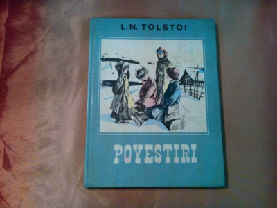 L. N. TOLSTOI - Povestiri - V. GALDIAEV (ilustratii) - 1985, 79 p. foto