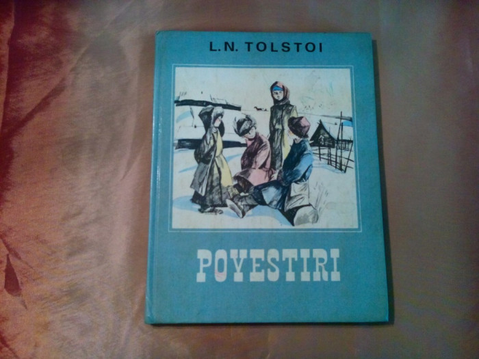 L. N. TOLSTOI - Povestiri - V. GALDIAEV (ilustratii) - 1985, 79 p.
