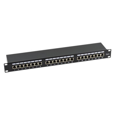 Patch Panel 1U, FTP cat6, 24 porturi RJ45 - ASYTECH Networking ASY-PP-FTP6-24 foto