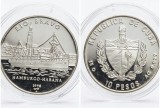 D2 CUBA 10 pesos 1998 Rio Bravo/ Argint .999, 15 g /PROOF/ din foto