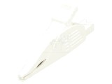 Bornă crocodil 32A 1kVDC albă 30mm