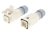 Conector: HDC tată + mamă PIN: 5 4+PE dimensiune 3A pe cablu, 93608-0393, MOLEX