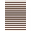 Jaluzea tip zebra maro lățime țesătură 155,9 cm poliester