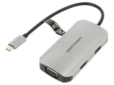 Stație de andocare USB 3.0 negru aluminiu 100W foto