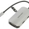 Stație de andocare USB 3.0 negru aluminiu 100W