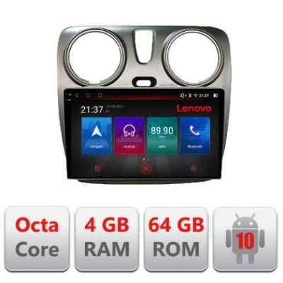Navigatie dedicataDacia Dokker Android radio bluetooth internet DSP 8Core 4 GB ram carplay android auto 360 CarStore Technology foto