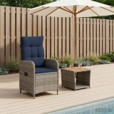 Cumpara ieftin Set de lounge pentru gradina 2 buc. Grey and Navy Blue