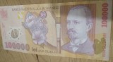 Romania postdecembrista polymer 100000 lei 2001