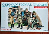GERMAN SIGNAL TROOPS 39-45 - DRAGON Cod 6053 Scara 1/35 Piese 51 + 21 DIORAMA MACHETA FIGURINE ASAMBLARE HOBBY WWII SOLDAȚI GERMANI AMERICANI RUȘI, 1:32