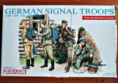 GERMAN SIGNAL TROOPS 39-45 - DRAGON Cod 6053 Scara 1/35 Piese 51 + 21 DIORAMA MACHETA FIGURINE ASAMBLARE HOBBY WWII SOLDAȚI GERMANI AMERICANI RUȘI