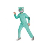 Costum carnaval Pokemon Bulbasaur pentru copii, mărimea M (7-8 ani)