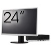 Pachet Calculator Second Hand HP ProDesk 800 G3 SFF, Intel Core i5-7500 3.40 - 3.80GHz, 16GB DDR4, 500GB SSD + 1TB HDD, DVD-ROM + Monitor 24&amp;quot; New