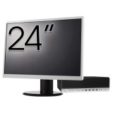 Pachet Calculator Second Hand HP ProDesk 800 G3 SFF, Intel Core i5-7500 3.40-3.80GHz, 8GB DDR4, 256GB SSD + Monitor 24&amp;quot; NewTechnology Media