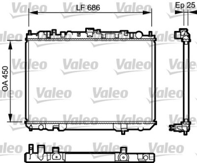 VALEO 735081 Radiator, racire motor foto