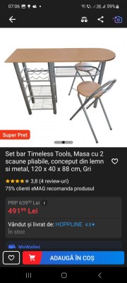 Set masuta si scaune rabatabile SIGILAT foto