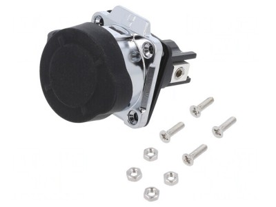 Conector Circular Soclu 28mm 2-PIN Aurit foto