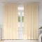 vidaXL Perdele cu perdele 2 pcs Crem 260 x 140 cm Poliester